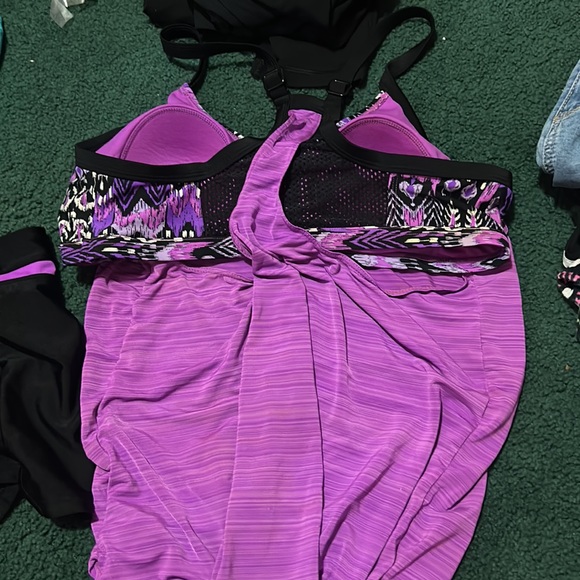 Selling purple swimsuit that comes with matching shorts. - Picture 6 of 7